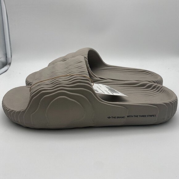 ADIDAS ADILETTE 22 SLIDE LIGHT GRAY #HQ4670 US MEN\'S SIZE 14